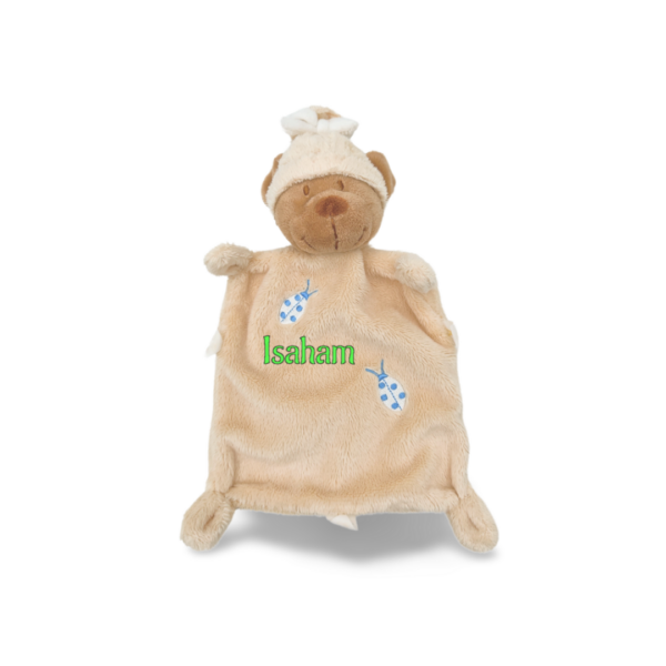 doudou-plat-ours.png Léon, l'Ours Coquet - Doudou personnalisé