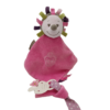 doudou-rose-herisson-attache-tetine-nattou-2.png Elodie le hérisson rieuse - Doudou personnalisé