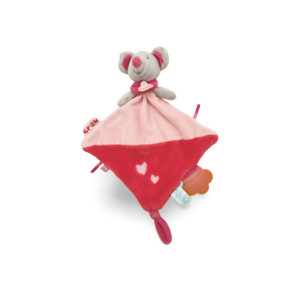 doudou-souris-rose.png Mélodie la douce compagne - Doudou personnalisé