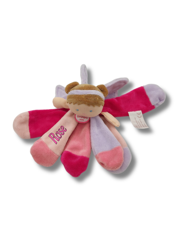 fee-rose-et-violette-doudou-2.png Luciole la fée magique - Doudou personnalisé