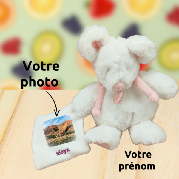 Gratouille la souris espiègle – Doudou personnalisé