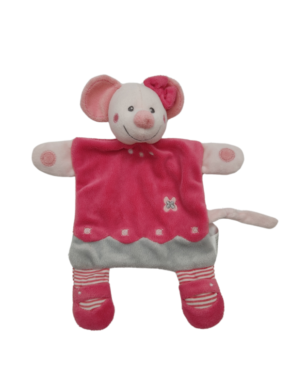 img-20230806-153308.png Poucinette souris rose - Doudou personnalisé