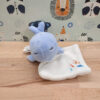 Jade la baleine malicieuse – Doudou personnalisé
