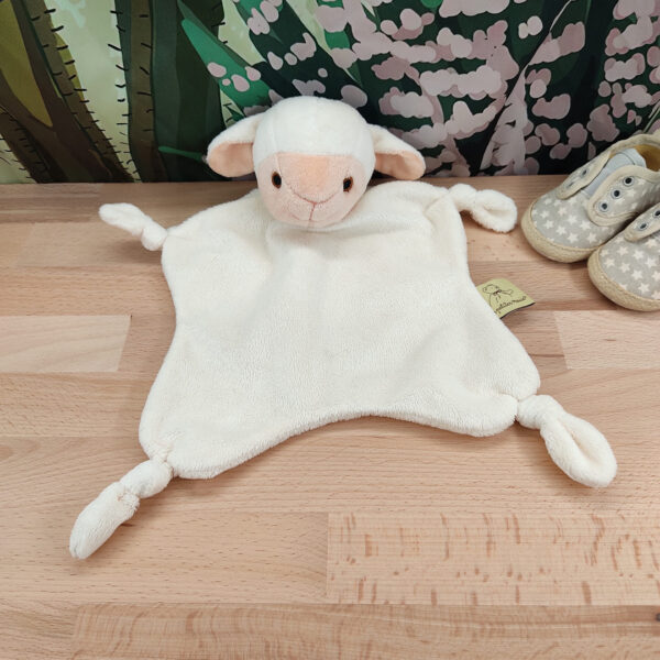Frimousse l'agneau câlin – Doudou personnalisé