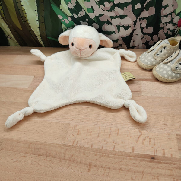 Frimousse l'agneau câlin – Doudou personnalisé