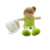 Louloute la poupée en tissu espiègle – Doudou personnalisé