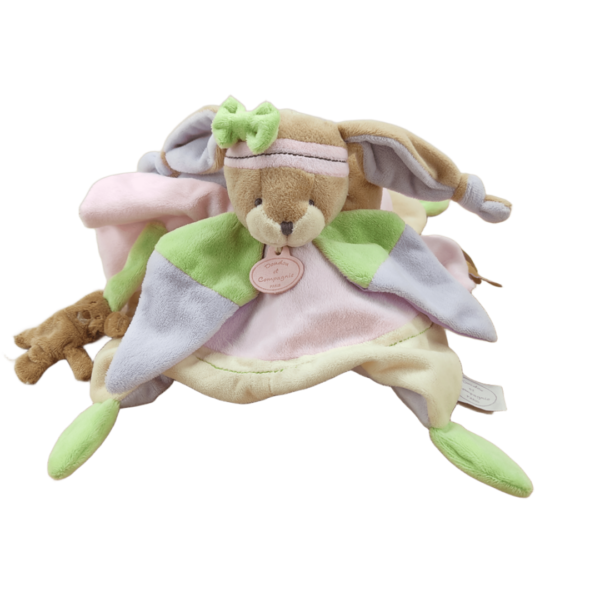 Louna le lapin tendre – Doudou personnalisé