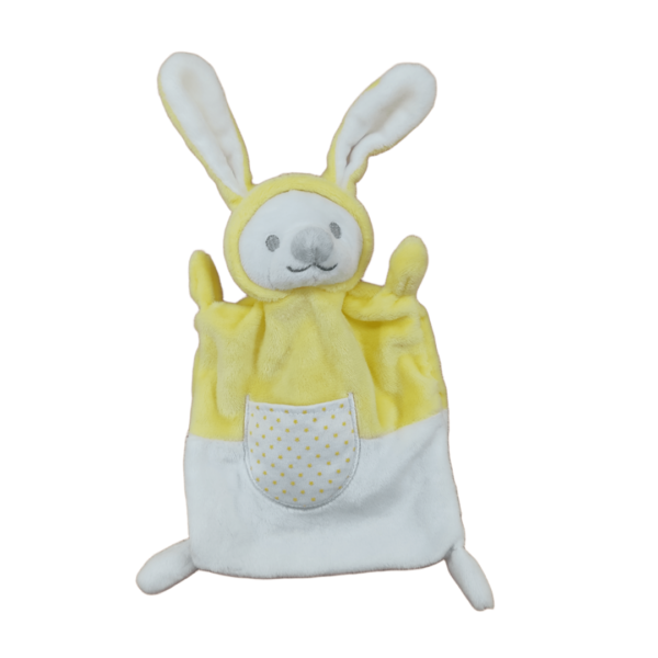 Suny le lapin rayonnant – Doudou personnalisé