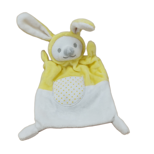Suny le lapin rayonnant – Doudou personnalisé