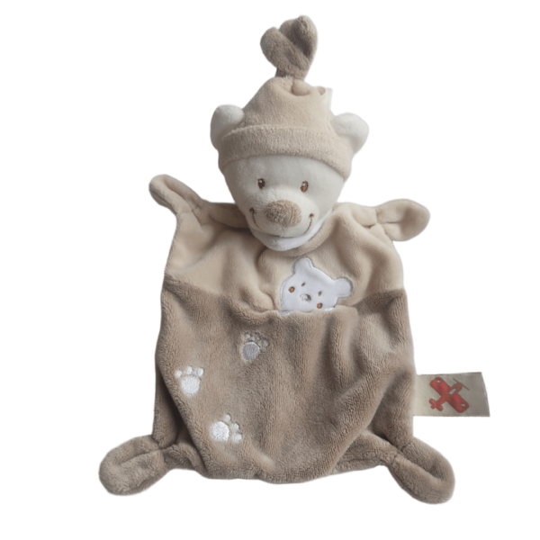 ours-beige-nicotoy.png Mack l’ourson velours – Doudou personnalisé