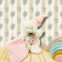 ours-mouchoir-rose.png Mini Puce douce Compagnie