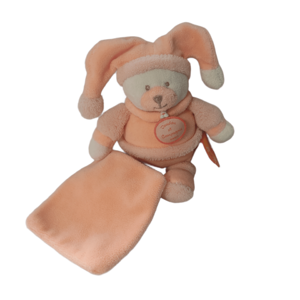 ours-personnalise-orange-lutin.png Stan l’ourson charmeur – Doudou personnalisé