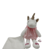Zoé la licorne câline - Doudou personnalisé