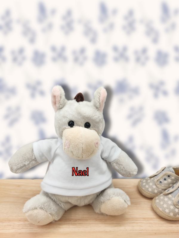 Tibo l'âne curieux - Peluche personnalisée