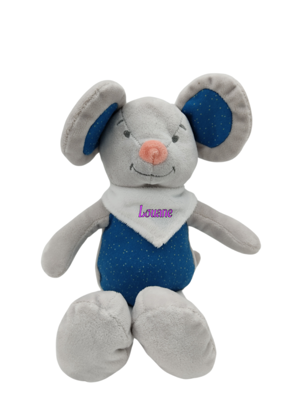 Billy, la souris bleue - Peluche personnalisée