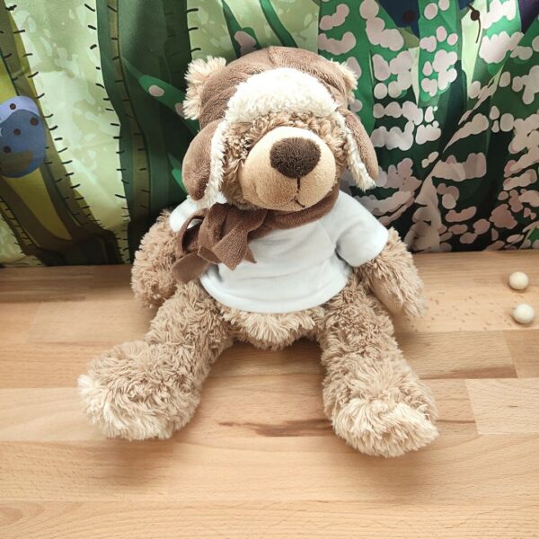 Nounours l'aviateur adorable – Peluche personnalisée