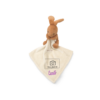 Eliott, le Petit Lapin Marron au Mouchoir crème - Doudou personnalisé