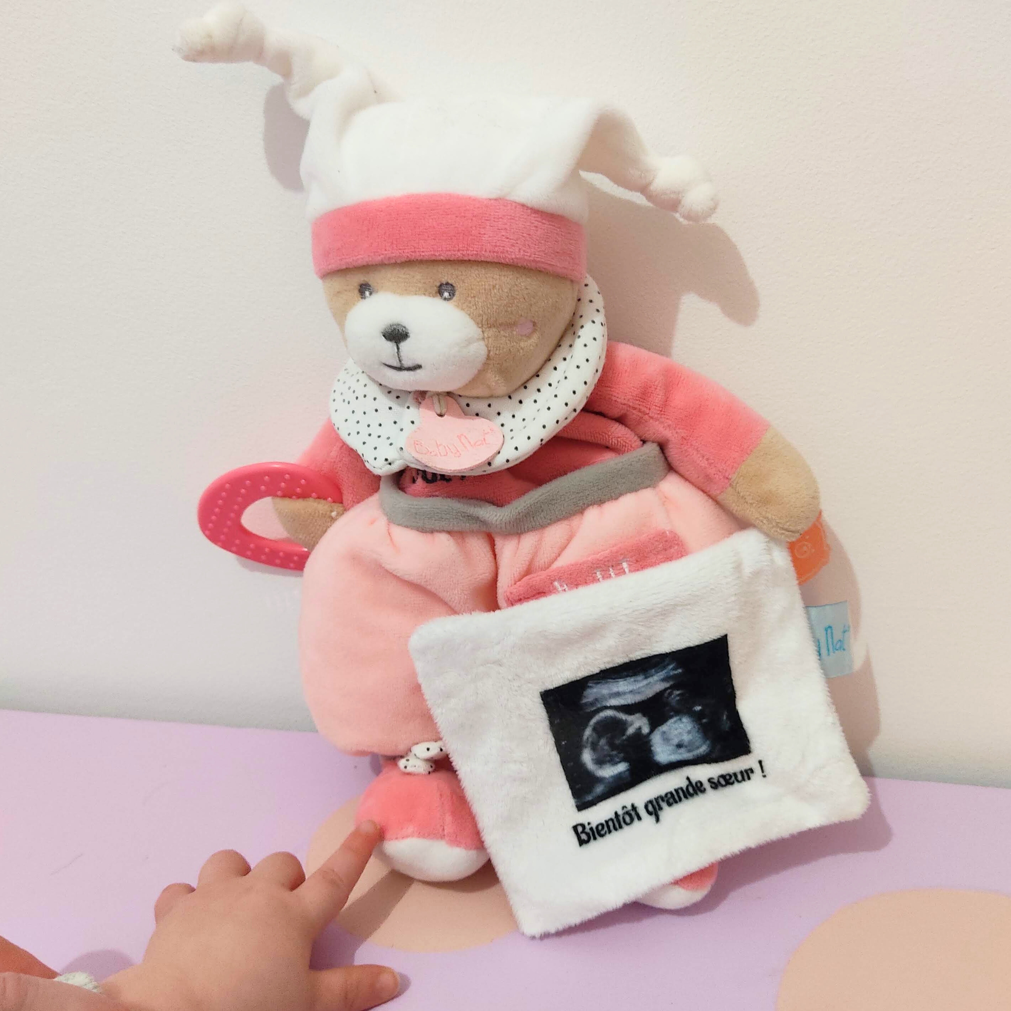 Doudou personnalisé annonce grossesse