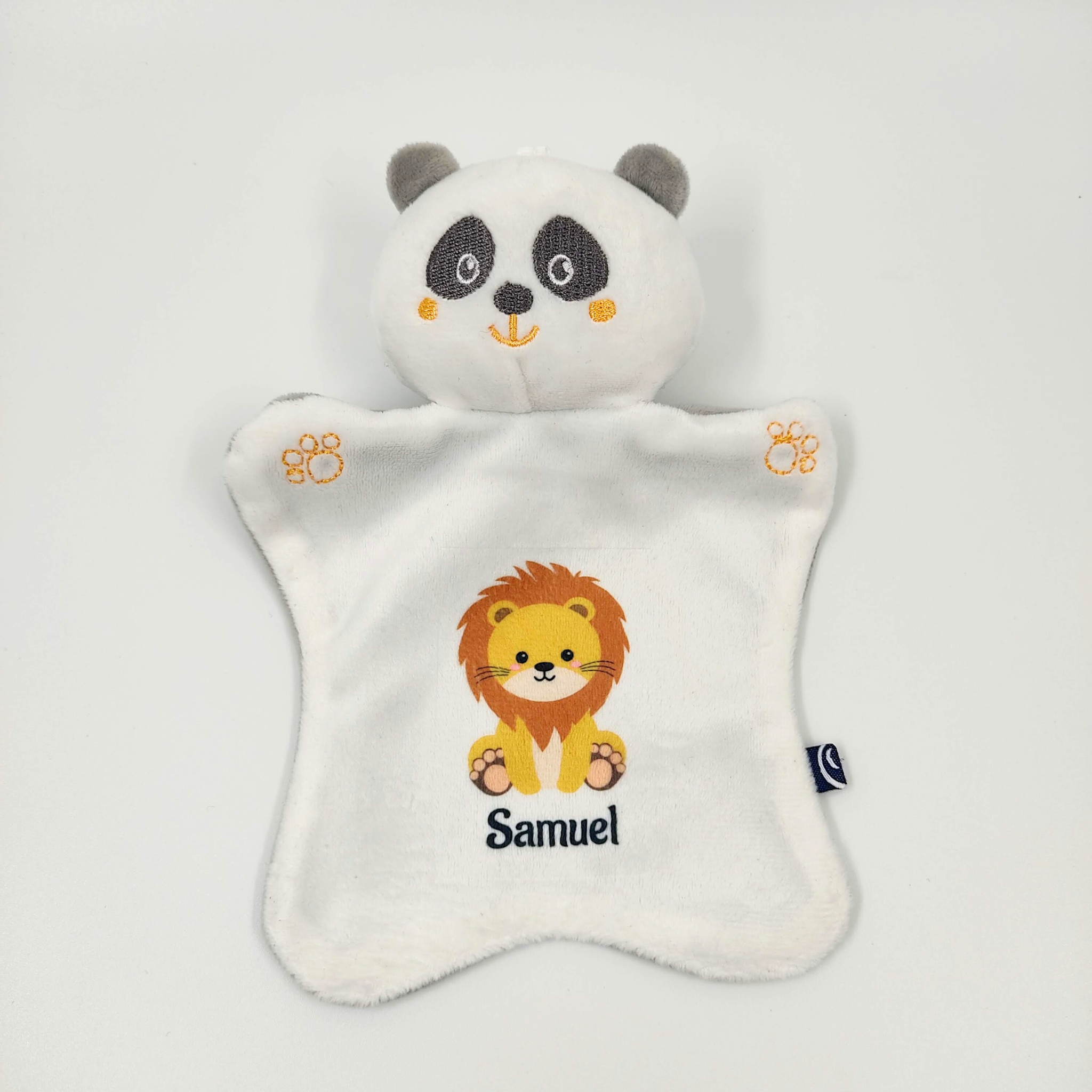 Doudou personnalisé avec prénom et image