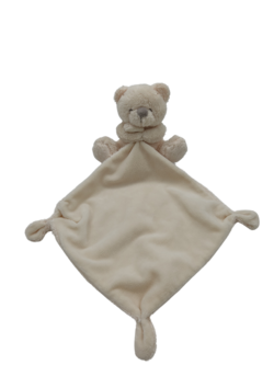 Doudou ours avec mouchoir beige TEX