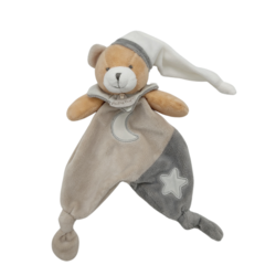 Doudou ours gris luminescent BABY NAT