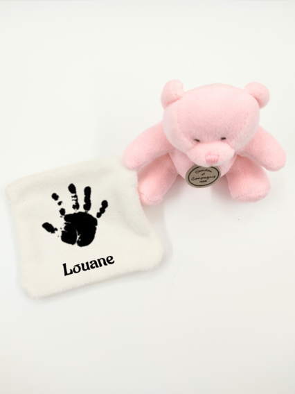 Doudou personnalisé empreinte
