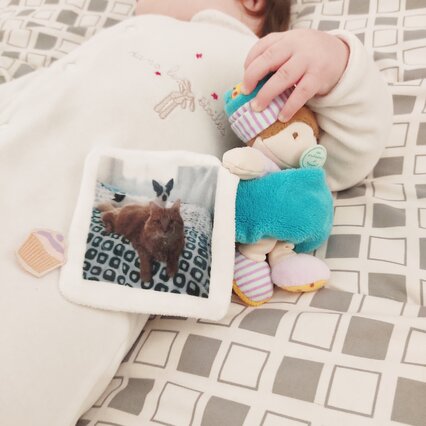 Doudou personnalisé photo