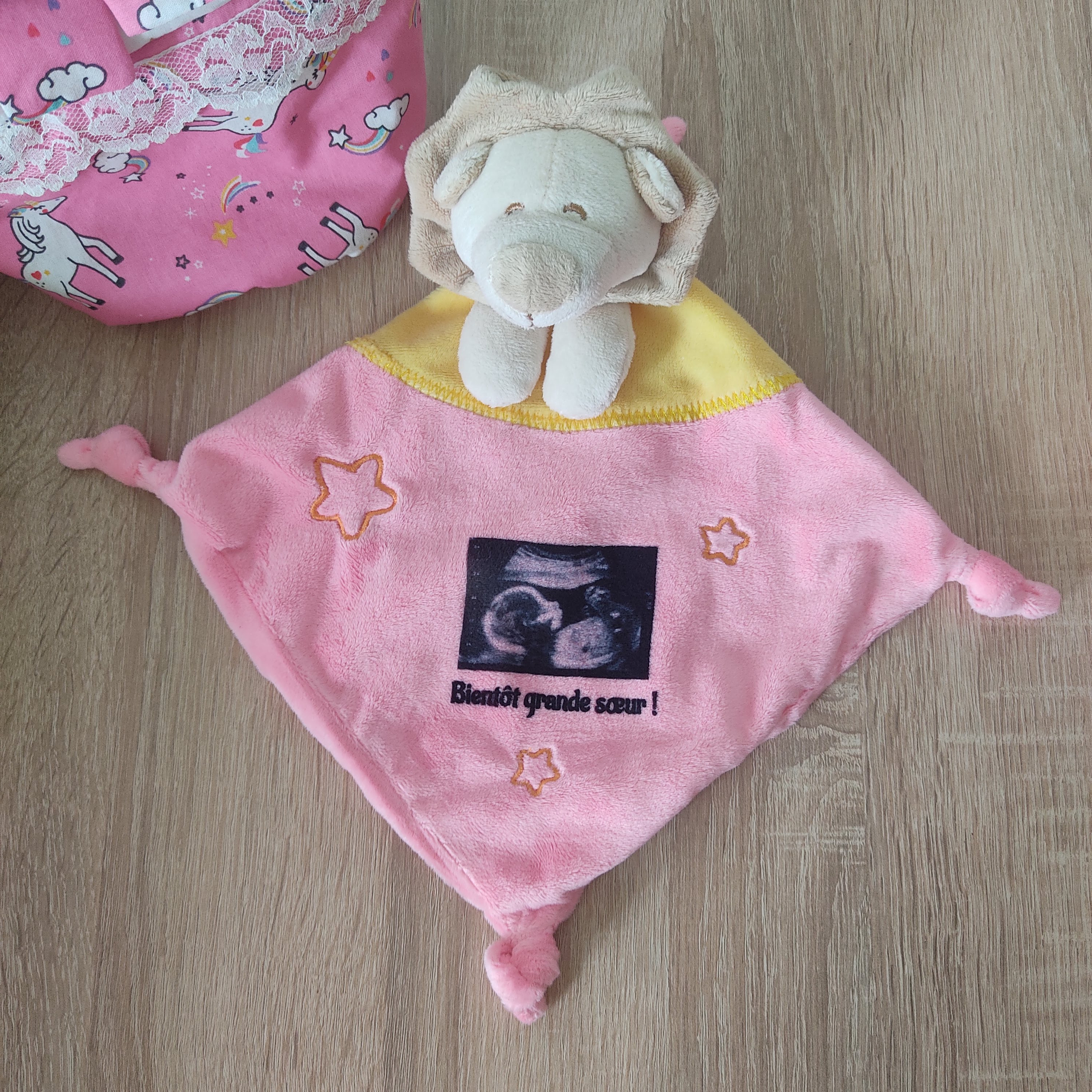 Doudou personnalisé photo