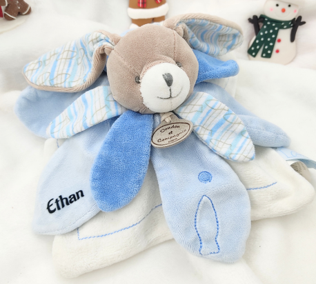 Doudou chien personnalisé