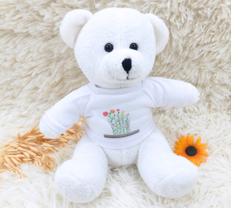 Peluche personnalisée ours avec dessin