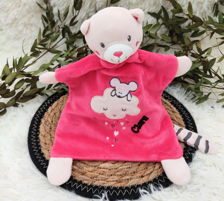 Doudou chat personnalisé
