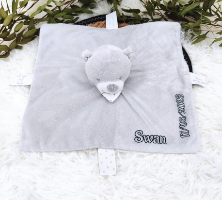 Doudou ours personnalisé