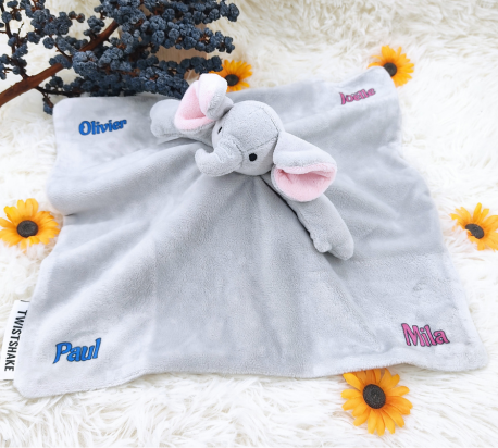 Doudou personnalisé avec prénoms