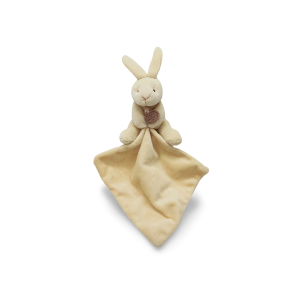 lapin jaune Routy le lapin câlin - Doudou personnalisé